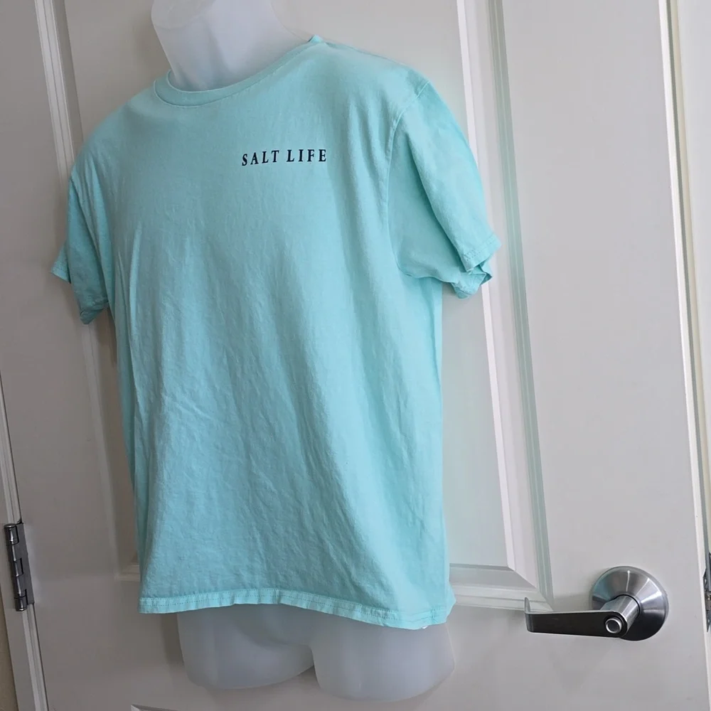 Salt‎ Life Teal T-shirt Size Youth XL